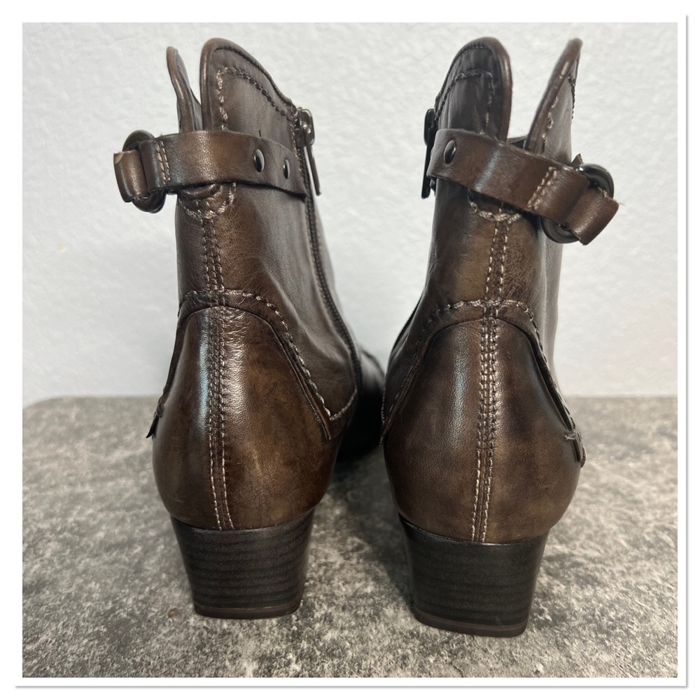 Marci Tozzi Women’s Leather Booties Sz EU37 - US 6 1/2 - Picture 6 of 11